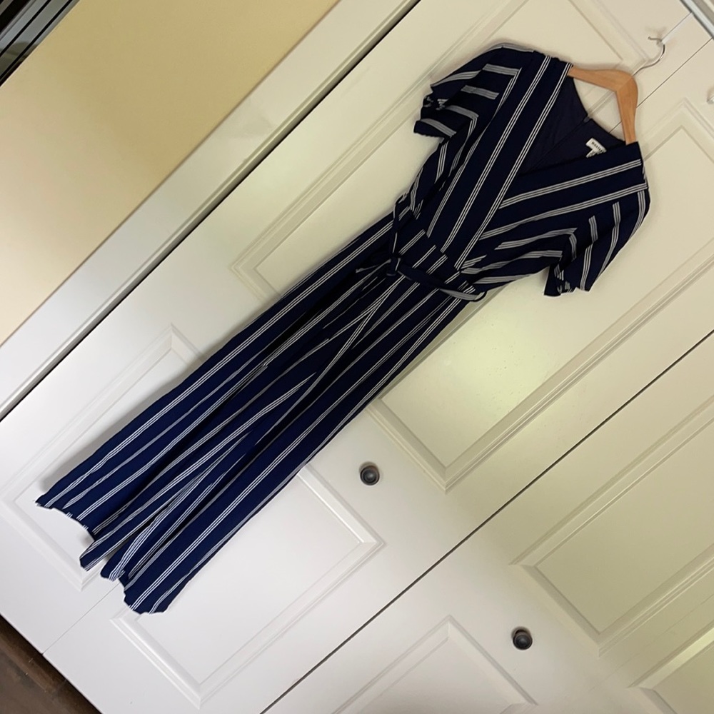 Navy/White Stripped Romper